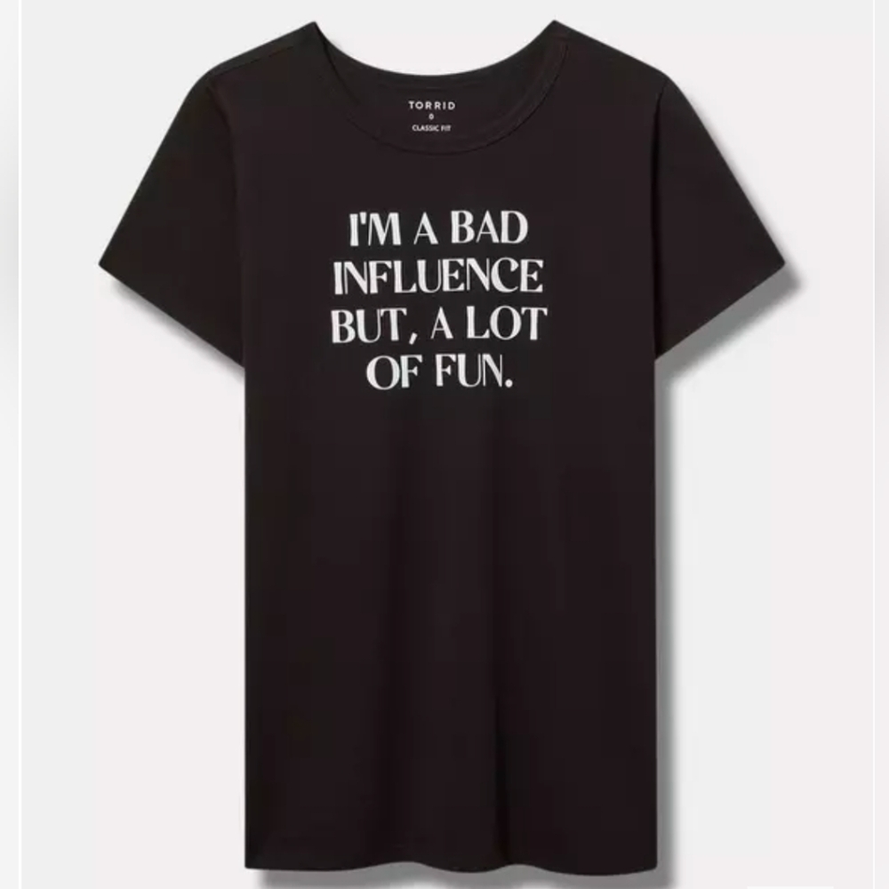 🆕 Torrid Black Graphic Tee  SIZE 4X